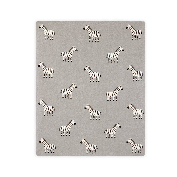 Organic Knit Baby Blanket - Zebra