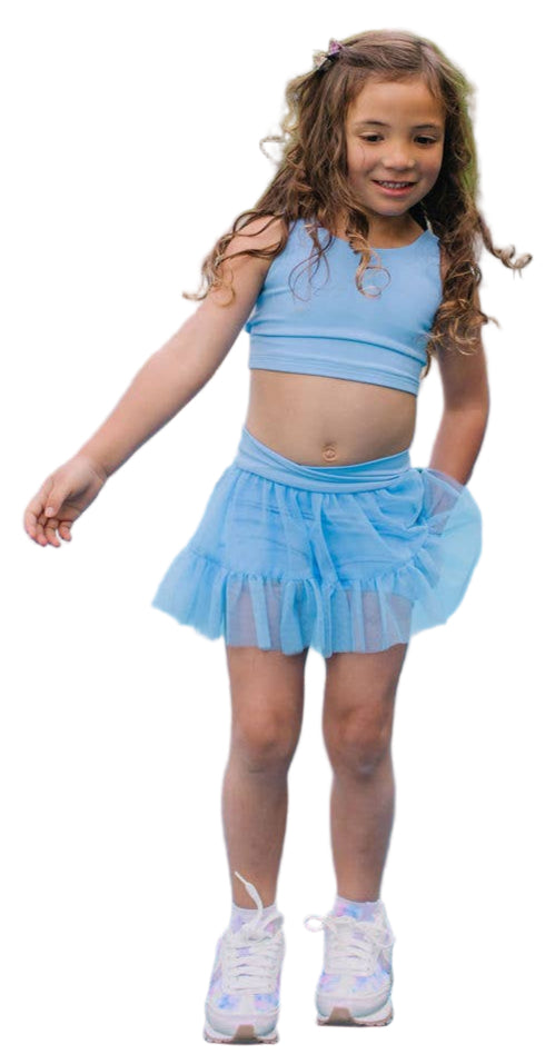Ashlyn Athletic Set - Sky Blue