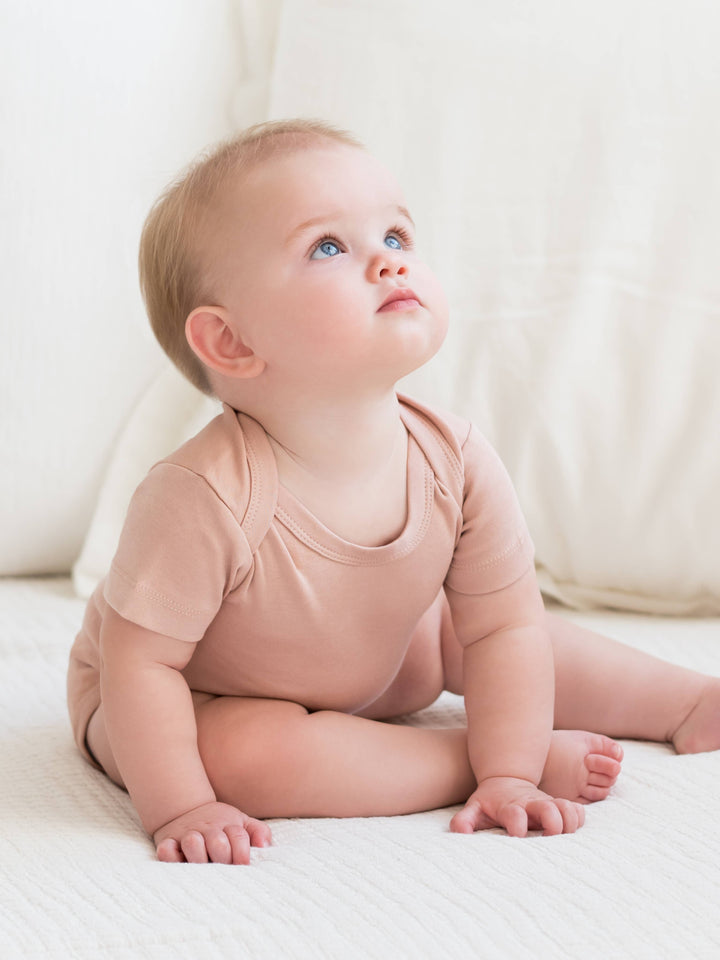 Short Sleeve Bodysuit - Blush