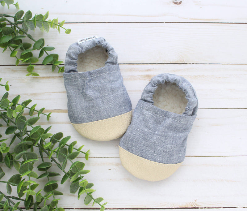 Chambray Baby Shoes