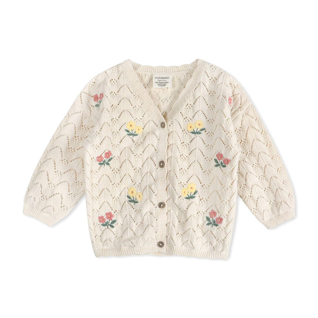 Hazel Floral Knit Cardigan