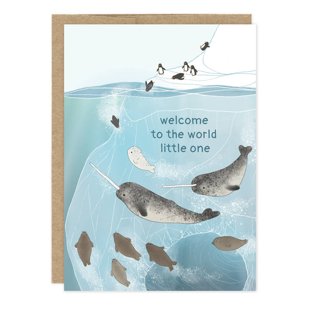Narwhal Baby Card