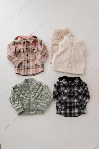 Plaid Hooded Shacket