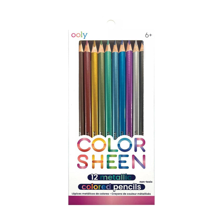 OOLY - Color Sheen: Metallic Colored Pencils (Set of 12)