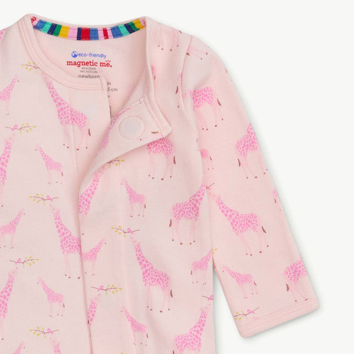 Jolie Giraffe Footie - Pink