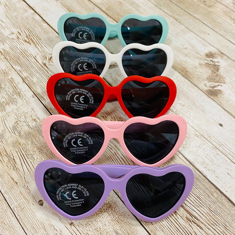 Heart Sunglasses | White