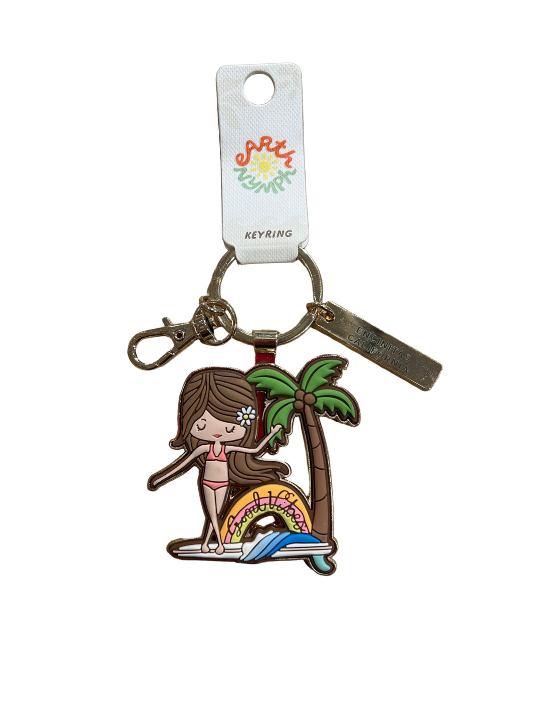 Surfer Girl Keyring