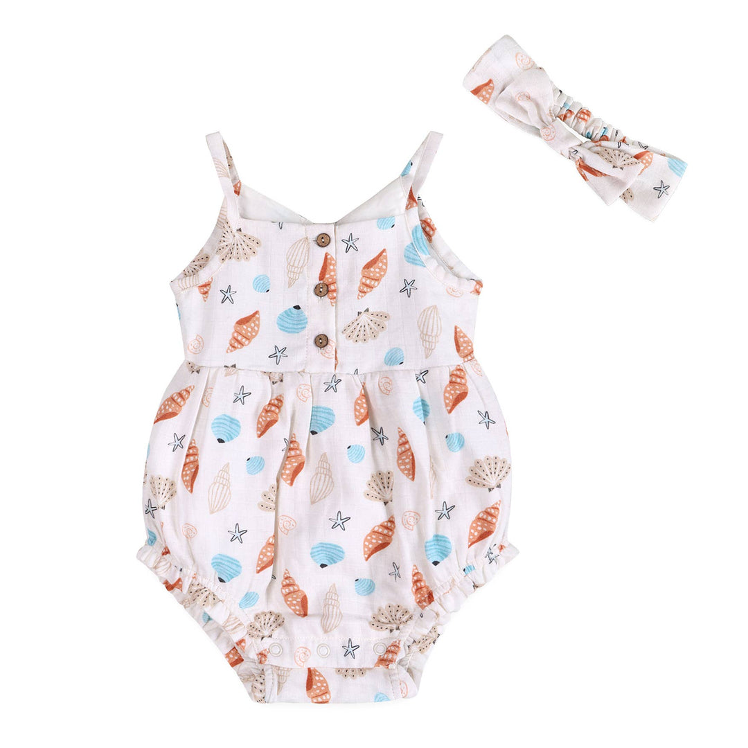 Seashell Romper & Headband Set