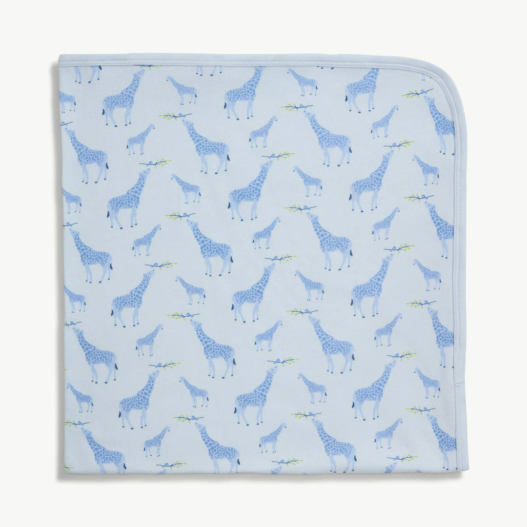 Jolie Giraffe Blanket - Blue