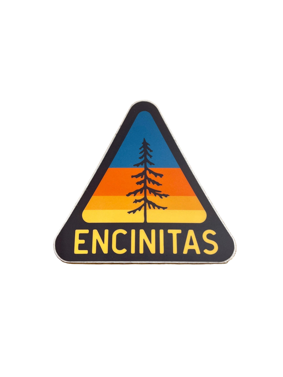 Encinitas Triangle Tree Patch - Vinyl Sticker