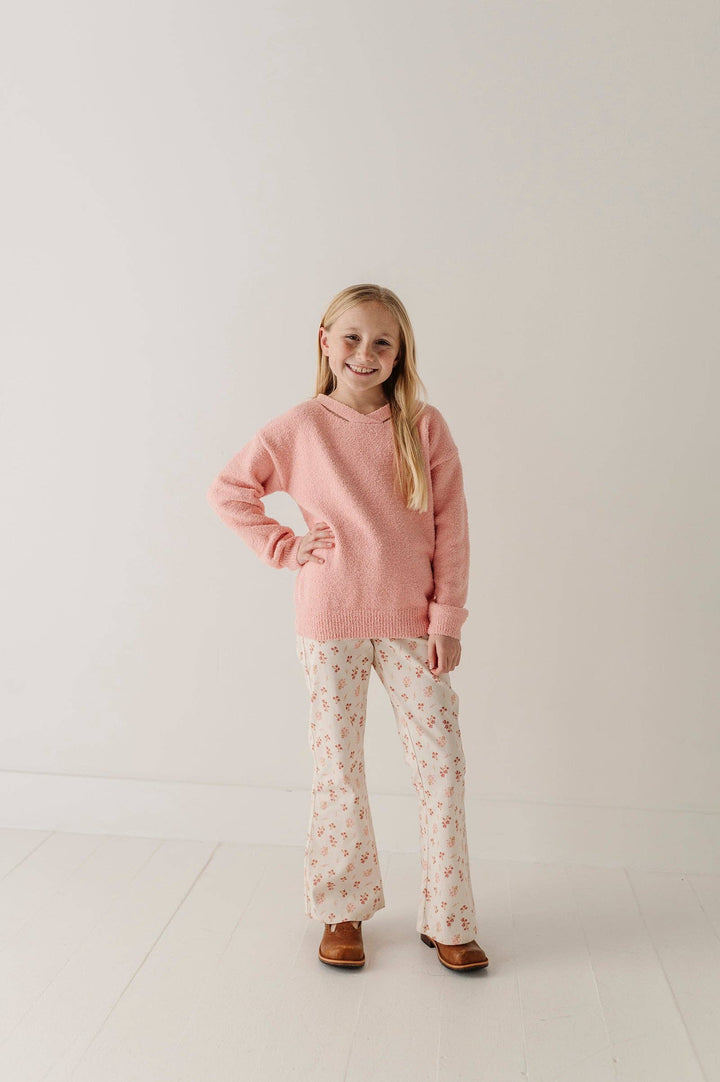 Fuzzy Knit Sweater - Petal Pink