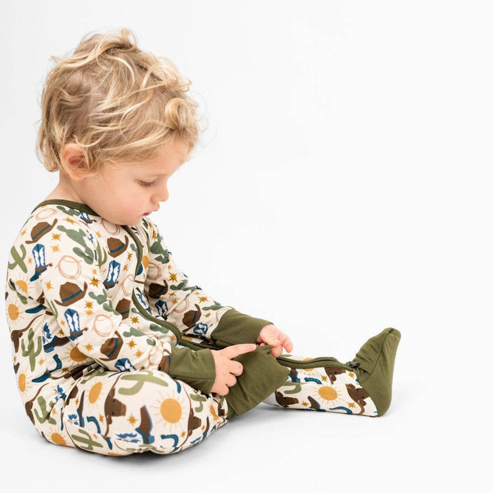 Bamboo Convertible Pajamas - Howdy