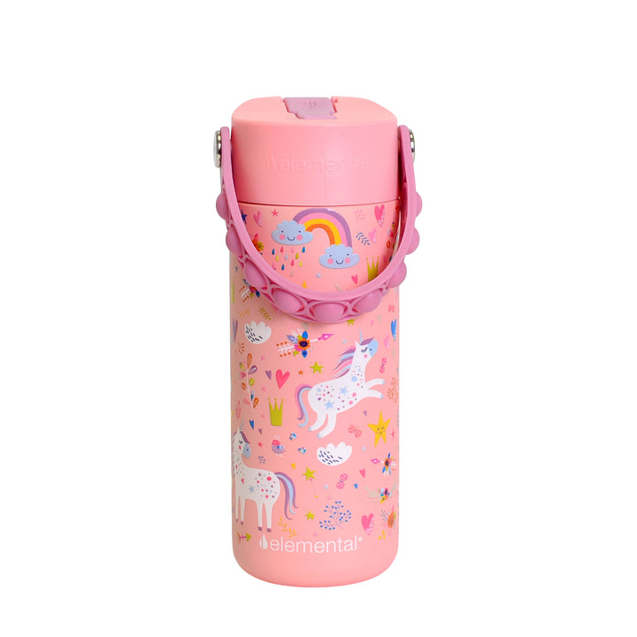 Fidget Handle Bottle 18oz - Unicorn