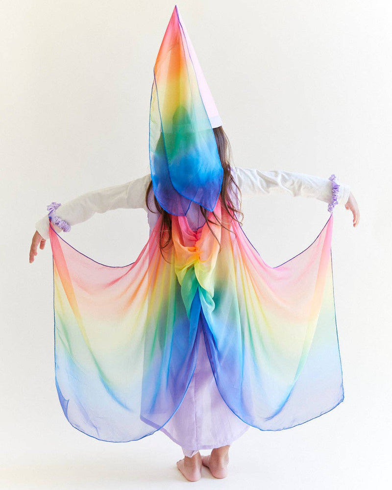 Silk Fairy Dress - Lavender/Rainbow