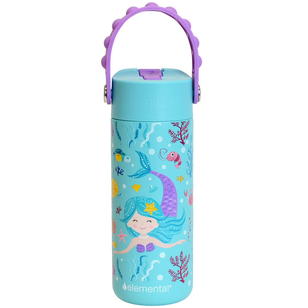 Fidget Handle Bottle 18oz - Mermaid