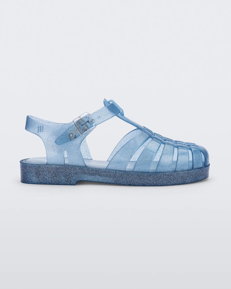 Mini Possession Jelly Sandal - Shiny Glitter Blue