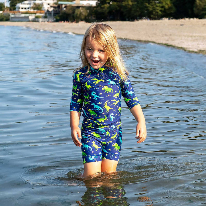 Long Sleeve 2-PC UV Swimsuit - Dinoland