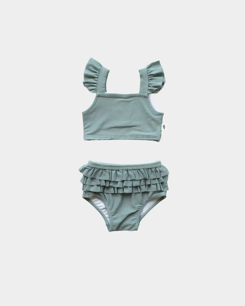 Two Piece Swim Suit - Teal Green