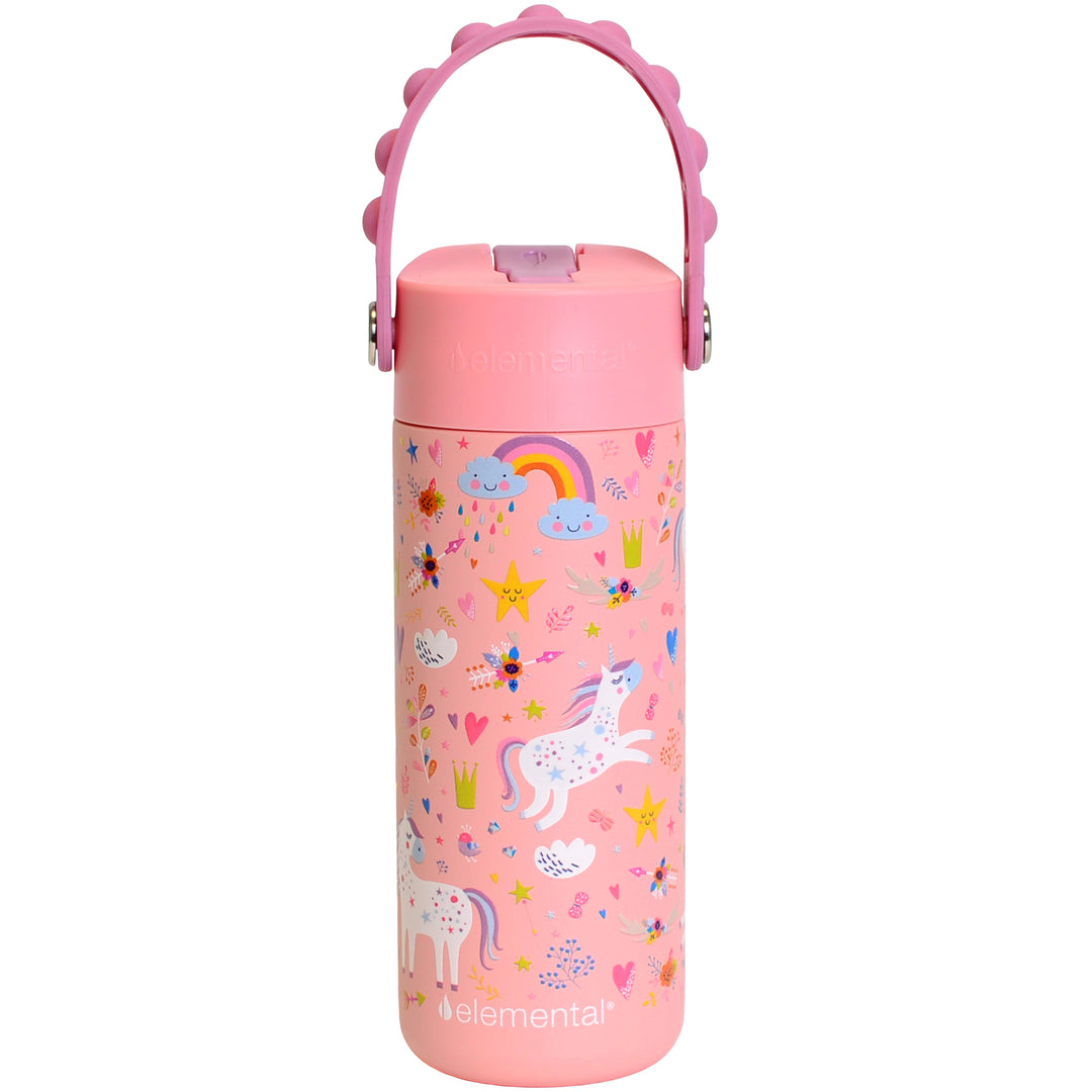 Fidget Handle Bottle 18oz - Unicorn