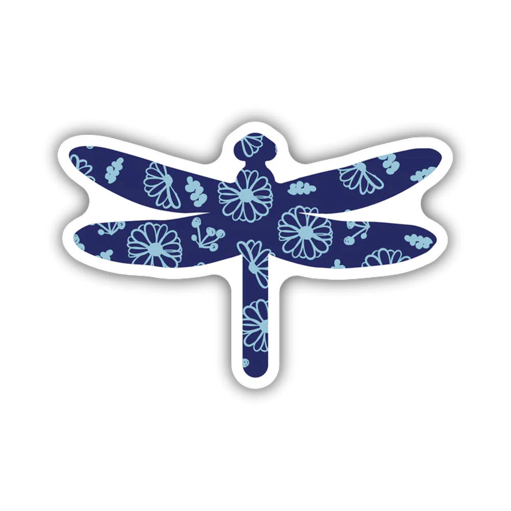 Floral Dragonfly - Vinyl Sticker