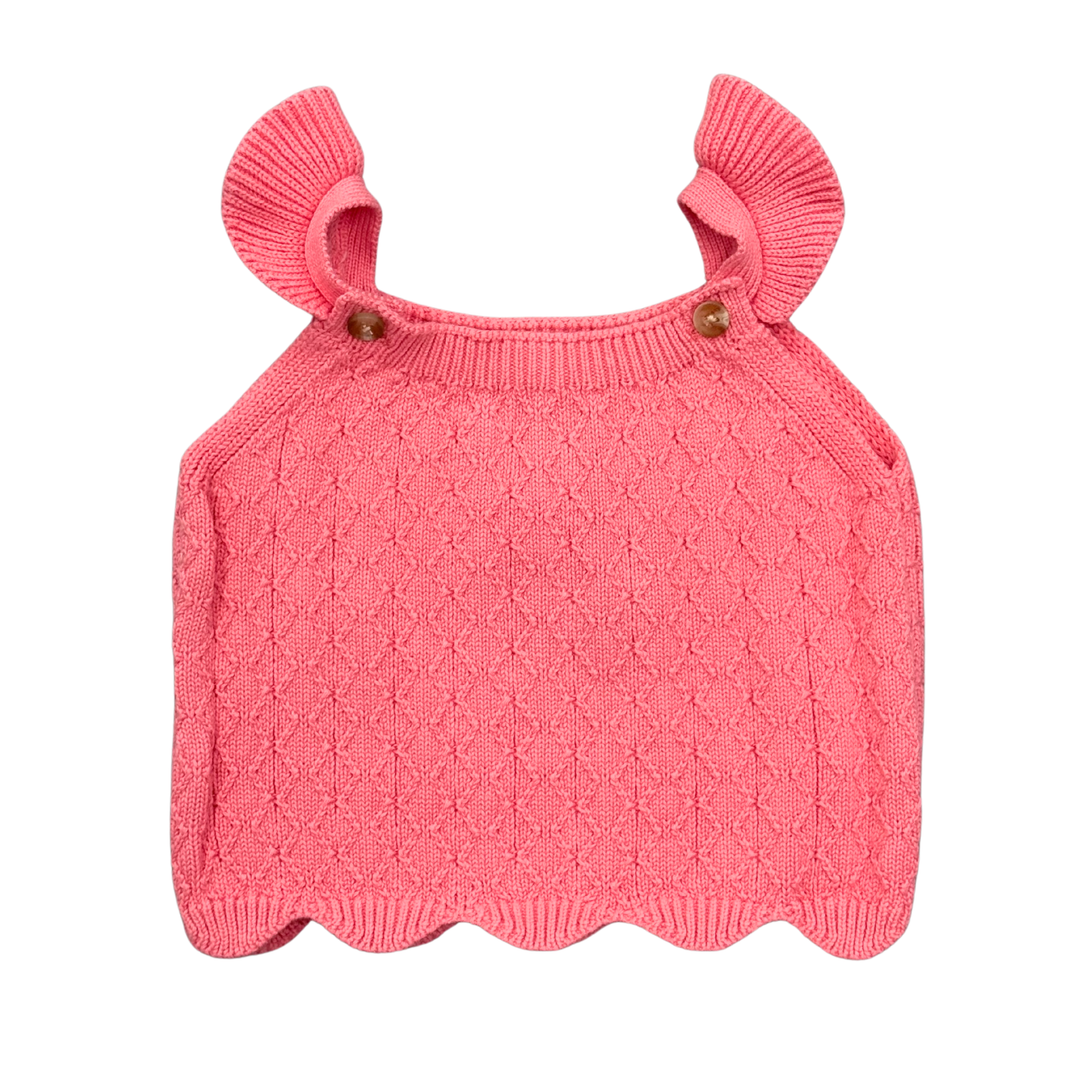 Knit Sweater Tank - Strawberry Ice