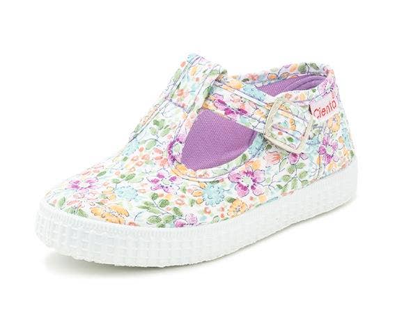 Lilac Floral T- Strap