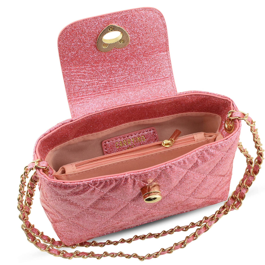 Paige Quilted Glitter Purse