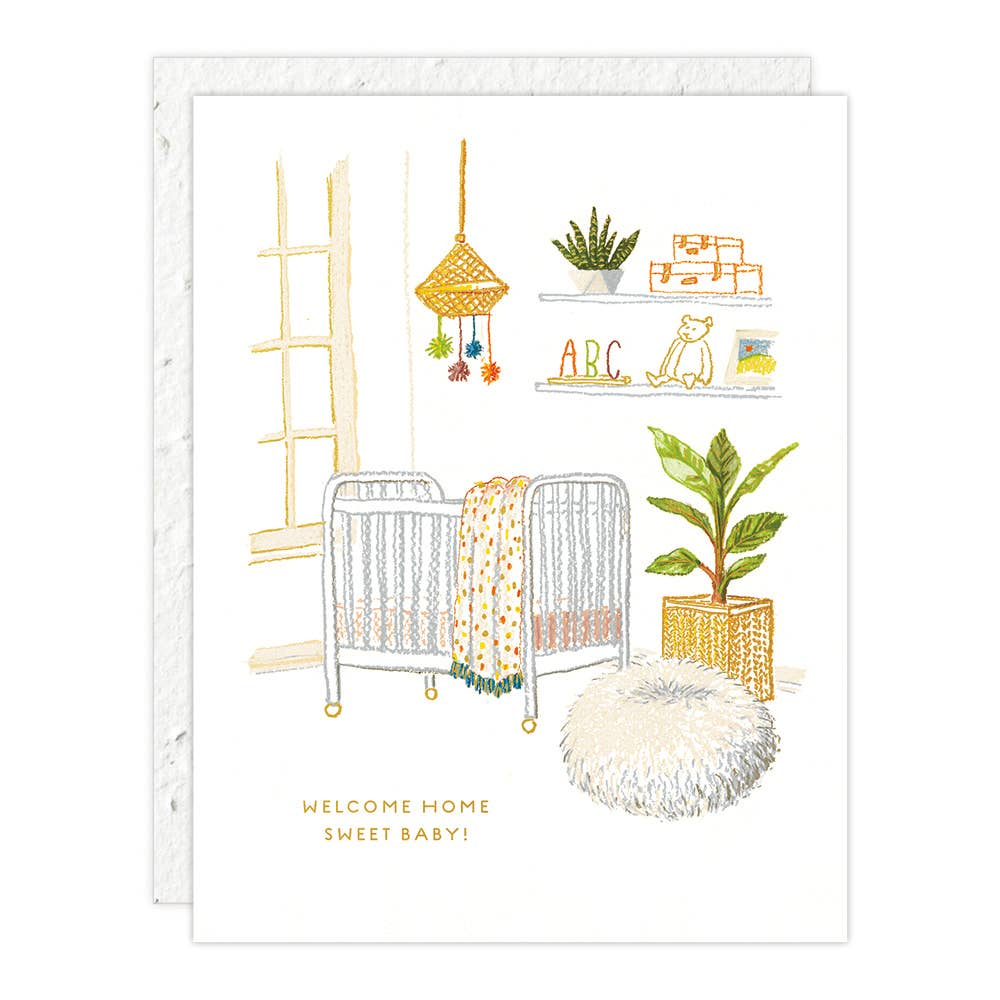 Nursery Sprout - Mini Greeting Card 