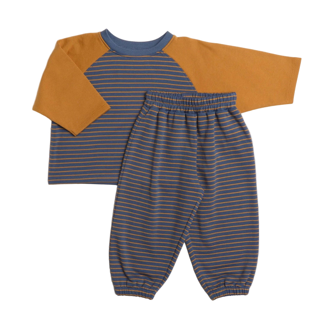 Chase Set - Stone/Mustard Stripe