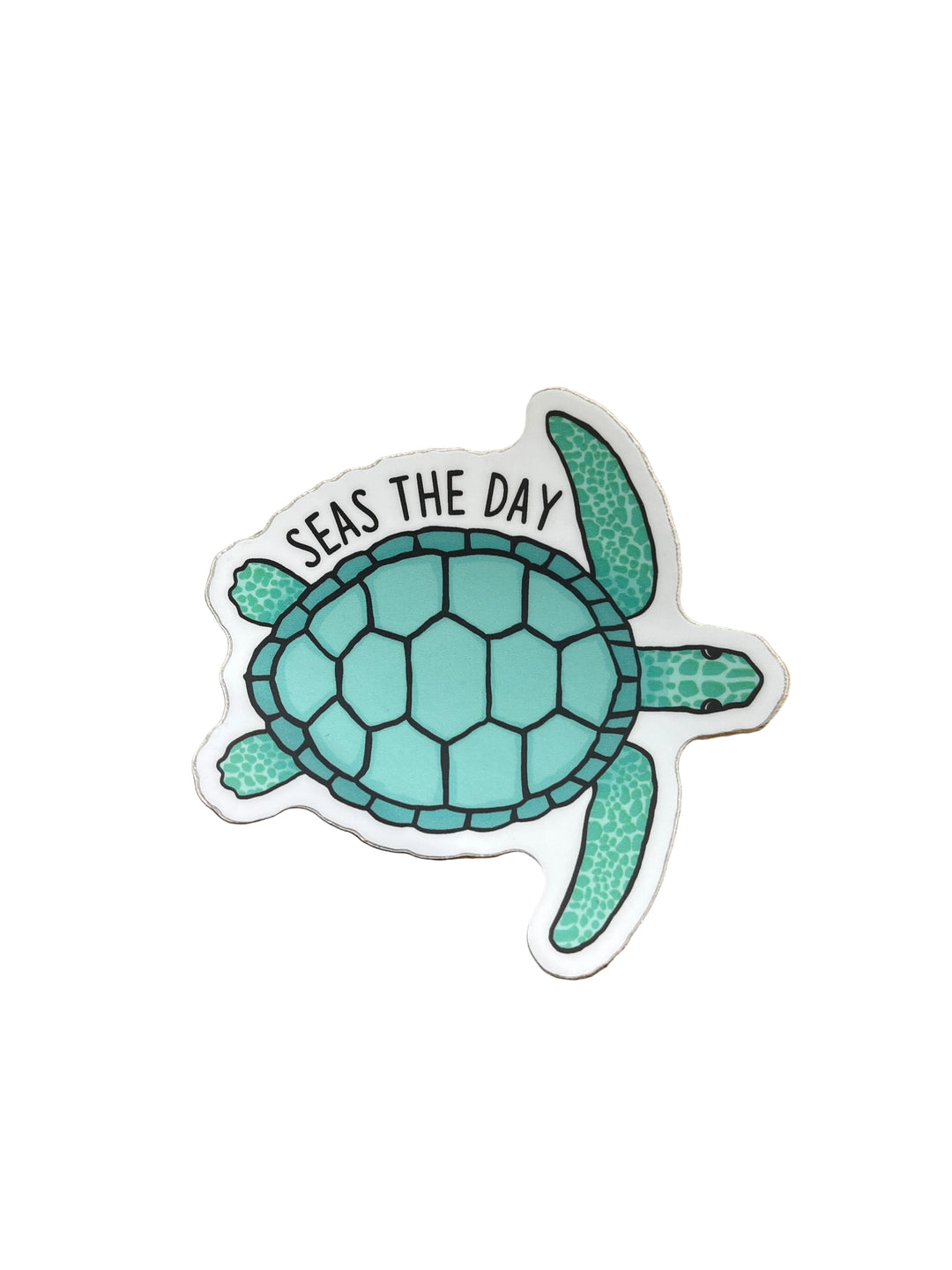 Seas The Day Turtle - Vinyl Sticker