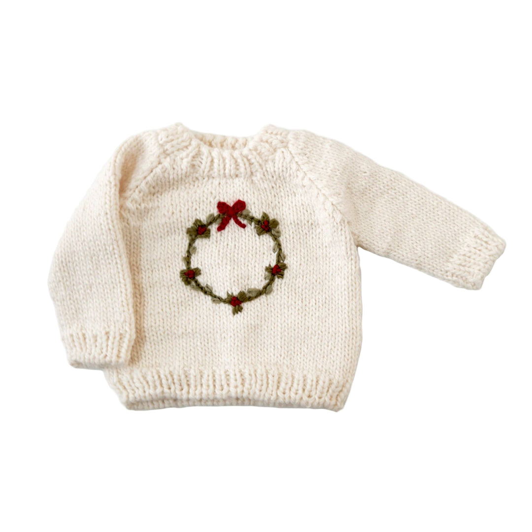 Wreath Sweater - Cream