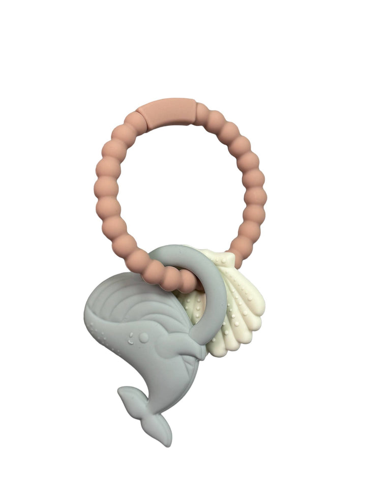 BPA Free Silicone Whale Teether Ring