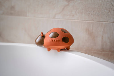 Ladybug Rubber Teether, Rattle & Bath Toy