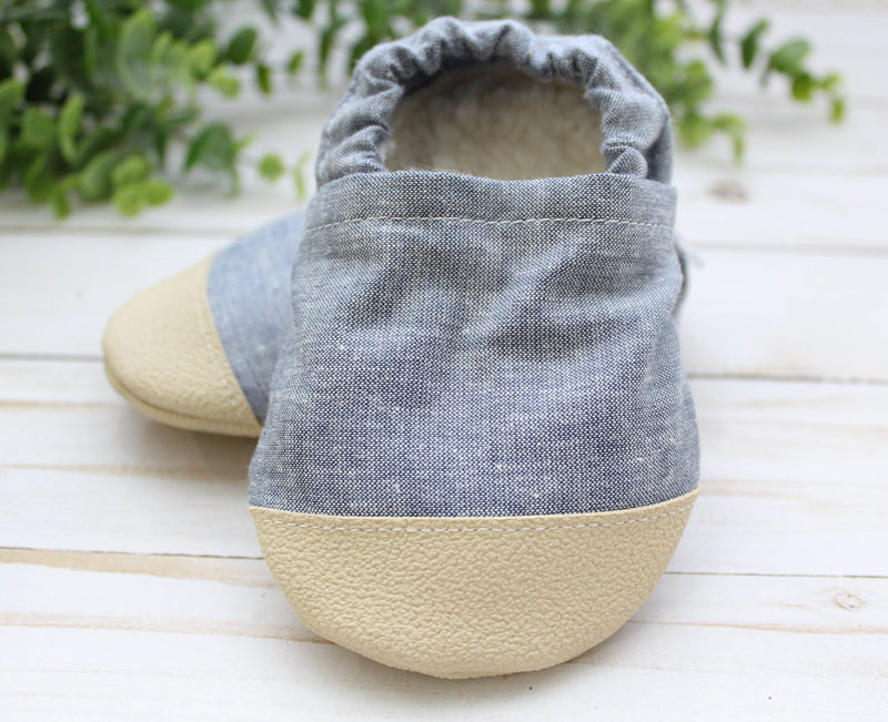 Chambray Baby Shoes