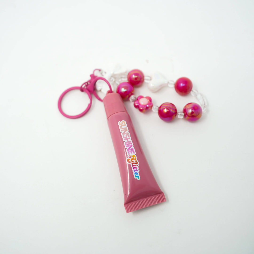 Lip Gloss Bag Charm - Rose