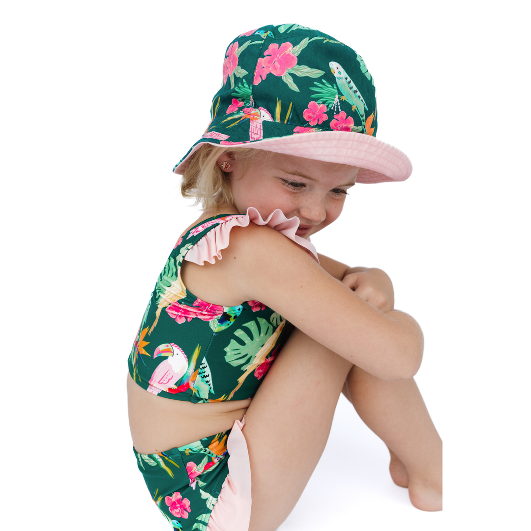 Isla Botánica Reversible Bucket Hat