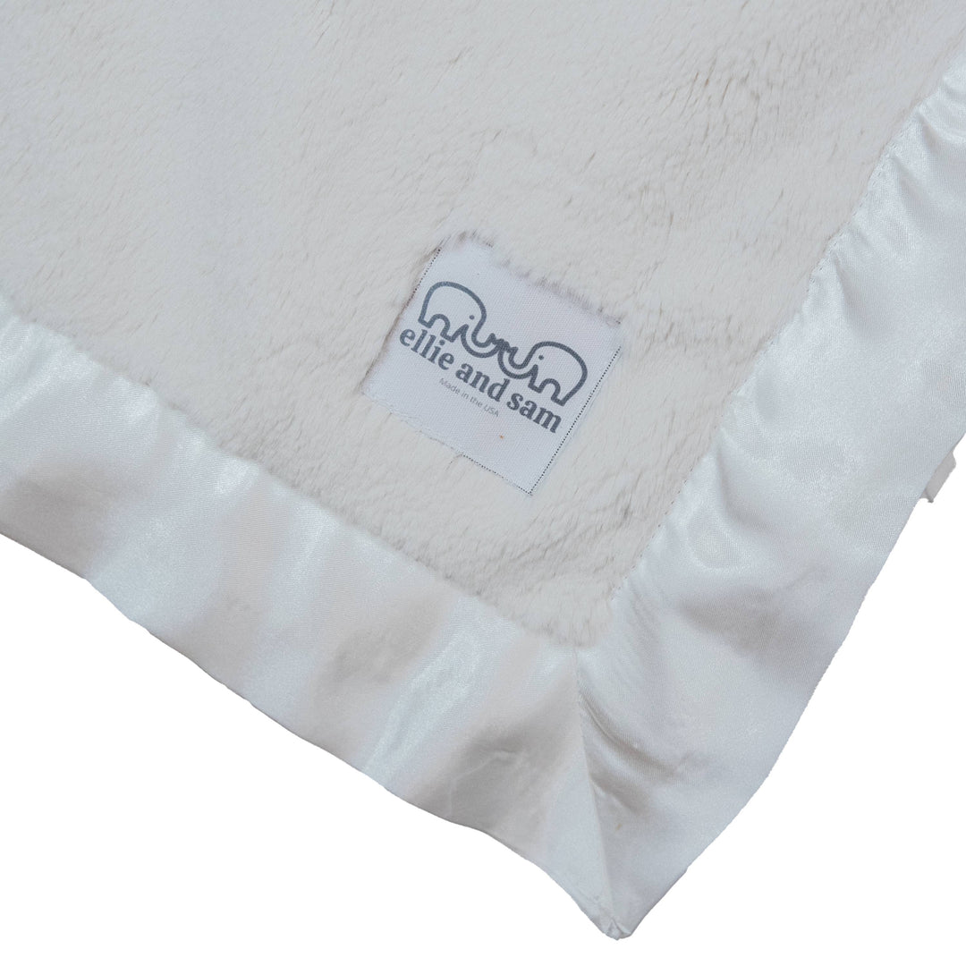 Luxury Satin (Border) Lovey - Ivory