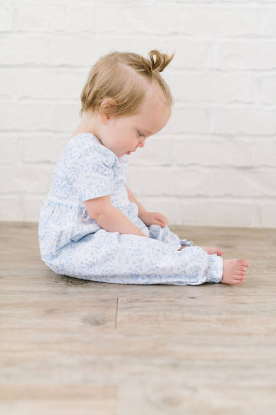 Rosie Romper - Blue Bunnies