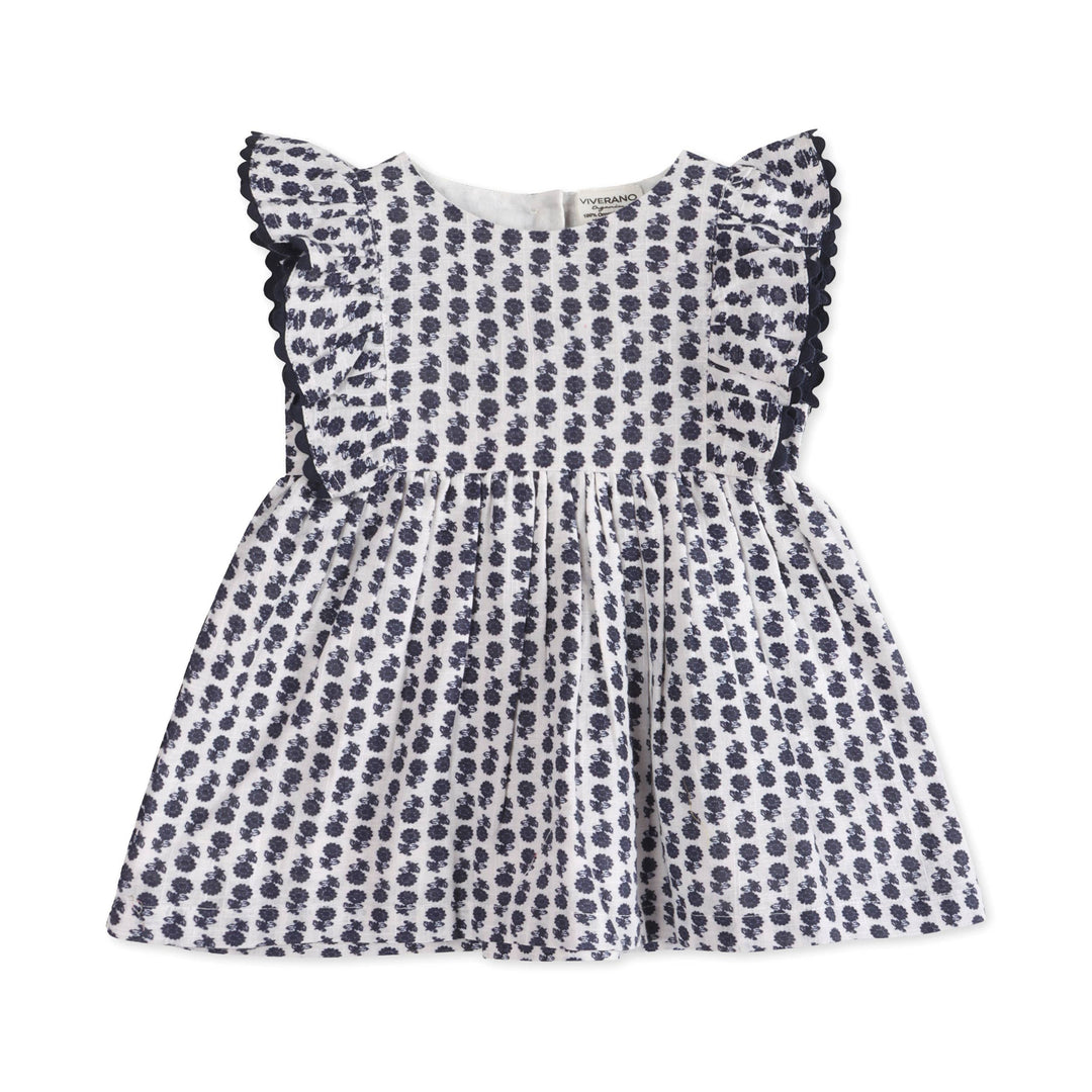 Jamie Blue Floral Dress + Bloomer