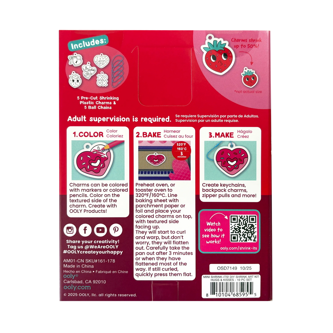 Mini Shrink-Its!: D.I.Y. Shrink Art Kit - Hugs & Kisses