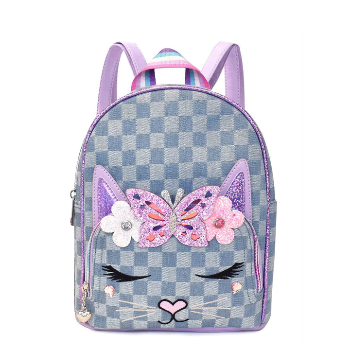 Miss Bella Kitty Denim Mini Backpack