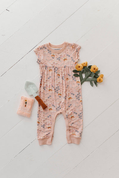 S/S Romper - Butterfly Garden