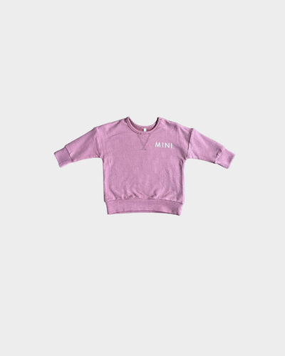 Mauve Drop-Shoulder Pullover