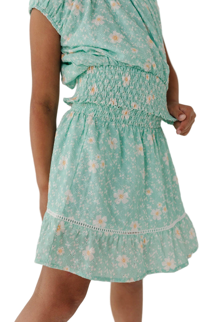 Avery & Alexander  - Smocked Eyelet Skirt