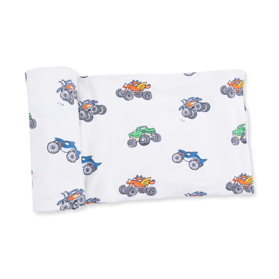 Swaddle Blanket - Monster Trucks