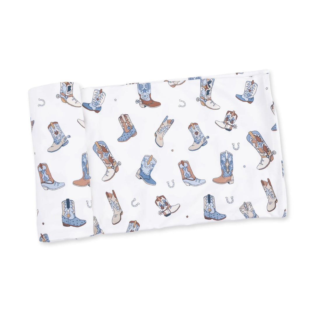 Swaddle Blanket - Buckaroo Boots