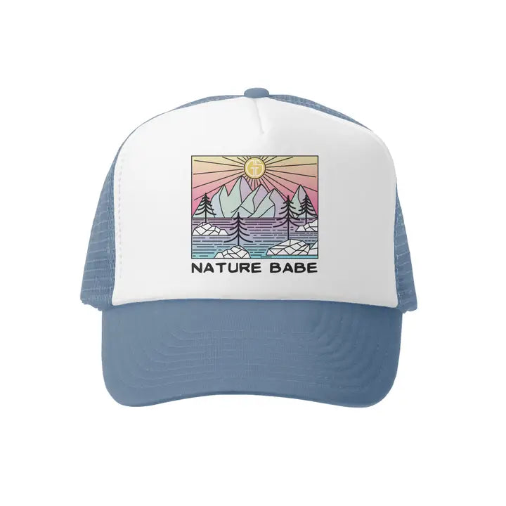 Nature Babe Trucker Hat - Bluestone