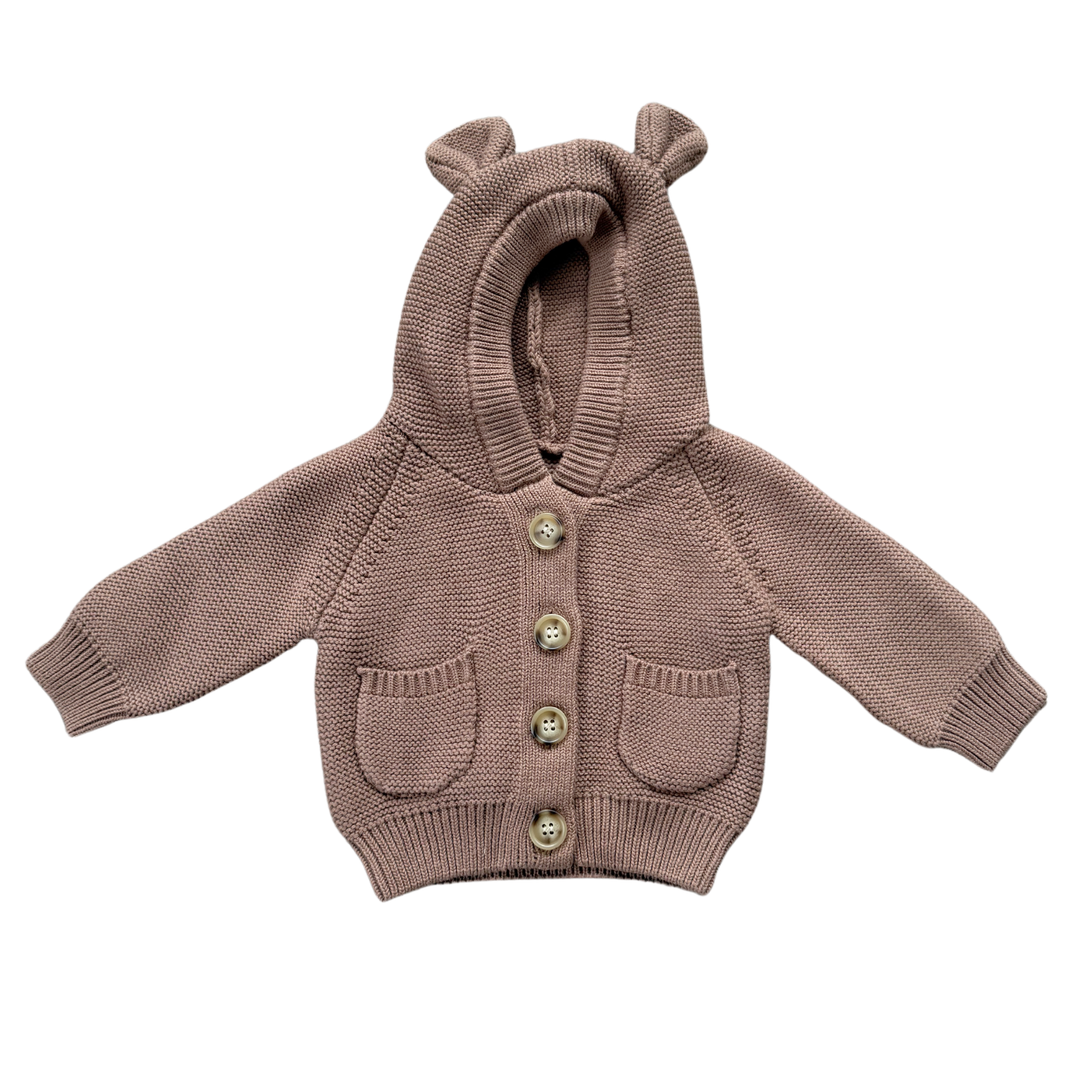 Knit Bear Hoodie
