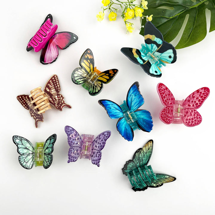 Morpho Butterfly Claw Clip