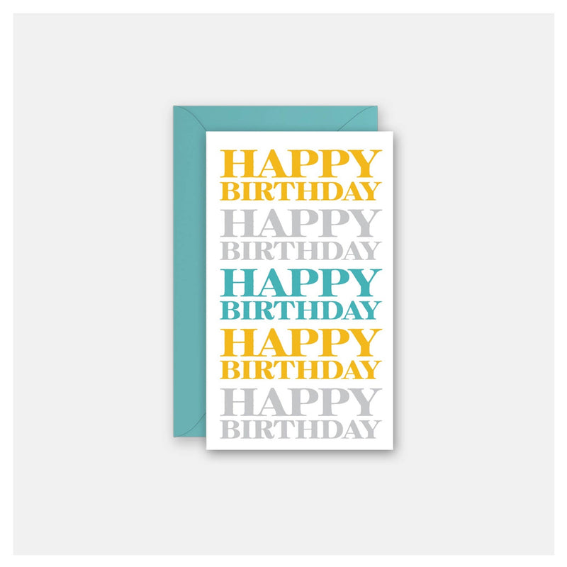 Birthday Repeat - Gift Enclosure Card